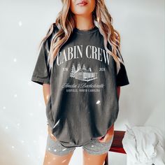 Gear up your squad for the ultimate adventure with Cabin Crew Before I Do Shirts and Camp Bach Comfort Colors Custom Bachelorette Party Shirts, blending style and comfort for your wild escape. Elevate your crew's camping experience with Cabin Crew Tees, the perfect blend of fun and flair for unforgettable camping bachelorette memories! 🌄 ♥ DESCRIPTION: This is a Comfort Colors Unisex t-shirt that is 100% ring-spun cotton, soft-washed, garment-dyed fabric brings extra coziness to your wardrobe w Camp Bach, Camping Bachelorette, Custom Bachelorette, Bachelorette Shirts, Bachelorette Party Shirts, Cabin Crew, Camping Experience, Party Shirts, Bachelorette Party