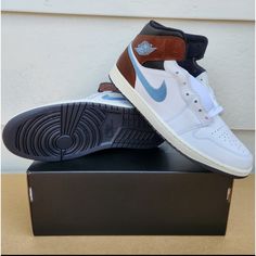 Jordan 1 Mid Sku : Fq1831 142 Men's Size: 11.5 This Shoe Is Brand New And Has Never Been Worn. Shoes Are Size “Number” Us. The Shoes Are In The Original Box. 100% Authentic. Please Allow 1-2 Business Days For Item(S) To Be Shipped From Purchase Date. Nike Jordan Leather Shoes With Rubber Sole, Leather Jordan Shoes With White And Gum Sole, Leather Mid-top Jordan Shoes, Nike Jordan Leather Shoes With Contrast Sole, Jordan Leather Shoes With Gum Sole And Round Toe, Leather Jordan Shoes With Gum Sole And Round Toe, Air Jordan 1 Mid Se, Nike Air Jordan 1 Mid, Air Jordan 1 Mid