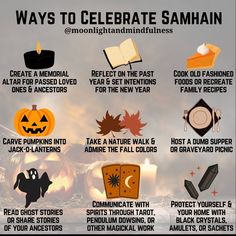 Secular Witchcraft, Samhain Party, Samhain Ideas, 8 Sabbats, Samhain Blessings, Academic Portfolio, Wicca Holidays, Samhain Traditions, Ritual Ideas