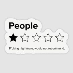 Review Design, Funny Laptop Stickers, Sticker Design Inspiration, People People, One Star, Quick Jokes, Sarcastic Quotes