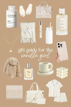 Gift guide for the vanilla girl, vanilla aesthetic, vanilla aesthetic girl, vanilla girlie, beige aesthetic, neutral aesthetic, beige wishlist, beige gift guide, holiday gift guide, gift ideas for her, gift ideas for girlfriend, gift ideas for bestie, bestie gift guide, gift ideas for girls, aesthetic gifts, aesthetic gift ideas, gift ideas, holiday gift ideas, vanilla aesthetic gifts Gifts For Clean Girl, Vanilla Girl Gift Ideas, That Girl Gift Ideas, Vanilla Girl Gifts, Beige Wishlist, Bestie Gift Basket, Christmas Wishlist Aesthetic, Aesthetic Christmas Wishlist, Wishlist Aesthetic