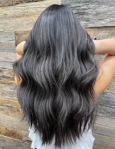 30 Stunning Ash Brown Hair Color Styles to Rock in 2022 - Hair Adviser Ash Tones On Dark Hair, Ash Brown Hair With Black Lowlights, Ash And Dark Brown Hair, Ashgreyhair Highlight, Grey Dark Brown Hair, Ash Brown Hair Highlights Brunettes, Darkest Ash Brown Hair, Dark Brown Hair With Ashy Babylights, Dark Brown Ash Hair Color