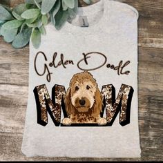 Cute Design ! Custom Made And Will Ship Within A Few Days! On Gildan Unisex Short Sleeve Check Out My Page For More Designs Doodle Mom Shirt, Doodle Mom, Golden Doodle, Popular Color, Goldendoodle, Cute Design, Mom Shirt, Unisex Shorts, Mom Shirts