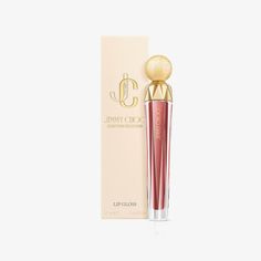 Berry Red Plumping Lip Gloss | Beauty Collection | JIMMY CHOO US Makeup Secret, Lip Gloss Colors, Makeup Eye Looks, Gold Caps, Plumping Lip Gloss, Crystal Shapes, Beauty Collection, Pretty Makeup, Lip Makeup