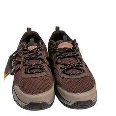 Khombu Men’s Cayenne 2 Water & Slip Resistant Laces Hiking Shoes Khombu Cayenne 2 Trail Shoes’ Lightweight Mesh Uppers Shaft Slip Resistant Shoes For Walking, Work And Outdoors. Size: 10 Color: Brown Features: Comfortable Water-Resistant Secure Lace-Up Design On & Off With Ease Comfort Made With Cushioned, Top-Grade Synthetic Materials Slip-Resistant Shoes Will Keep You Comfy And Stylish All Day. Breathable Uppers Let Your Feet Breathe To Keep Them Comfy Thermoplastic Elastomers Sole Condition: Brown Slip-resistant Walking Shoes For Hiking, Brown Breathable Slip-on Walking Shoes, Breathable Brown Walking Shoes With Round Toe, Brown Breathable Walking Shoes With Round Toe, Casual Slip-resistant Sneakers For Outdoor Work, Breathable Brown Walking Shoes, Brown Slip-resistant Hiking Sneakers, Comfortable Brown Breathable Walking Shoes, Durable Synthetic Low-top Walking Shoes