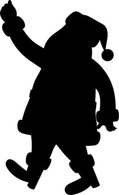 a black and white silhouette of a snowboarder