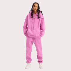 Premium Fleece Sweatpants Candy Pink - Aunomay Staying Active, Fleece Sweatpants, The C, Candy Pink, Adjustable Waistband, Stay Cozy, Pink Candy, Versatile Style, Fleece Fabric