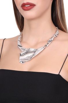 Antique Silver Statement Adjustable Chunky Bib Necklace - Etsy Thigh Jewelry, Custom Silver Jewelry, Fold Forming, Latina Jewelry, Chunky Silver Necklace, Asymmetrical Necklace, Bold Statement Necklaces, Bold Necklace, Chunky Jewelry