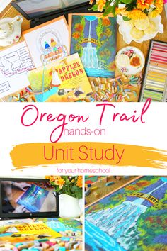 the oregon trail hands - on unit study is filled with art, crafts and books