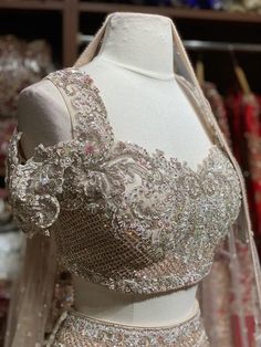 Custom designed according to client measurements and color preference. Production and delivery time is 120 days! Punjabi Wedding, Wedding Outfits, Wedding Dress Long Sleeve, Blouse Length, Festival Bra, Wedding Outfit, Indian Fashion, Blouse Designs, Custom Design