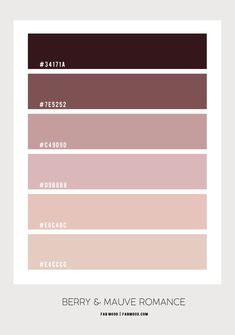 grey and mauve pink color palette with the words,'gray - mauve pink '