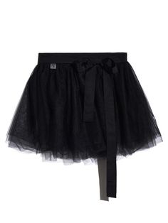 This tulle mini skirt features voluminous silhouette with three layers. It's has wrap style construction so easy to adjust size. - Grosgrain waistband with button closure and tie- Three layered shirt- Mini length- Relaxed fit Mini Tulle Skirt, Tulle Mini Skirt Outfit, Tulle Mini Skirt, Tulle Skirt Black, Layered Tulle Skirt, Miniskirt Outfits, Black Tulle, Black Skirt, Skirt Black