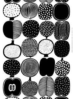 an image of different shapes and sizes in black and white