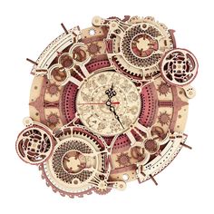 a clock made out of different types of clocks