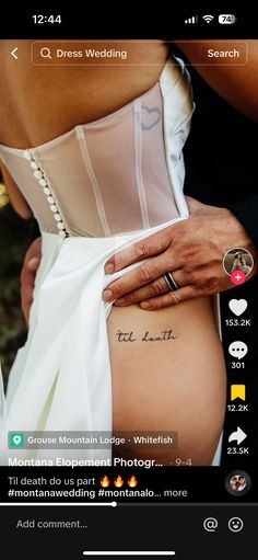 Elopement Tattoo, Vegas Tattoo, 10th Wedding Anniversary, Las Vegas Elopement, Montana Wedding, Dream Wedding Ideas Dresses, Wedding Tattoos, Vegas Wedding, Engagement Shoots