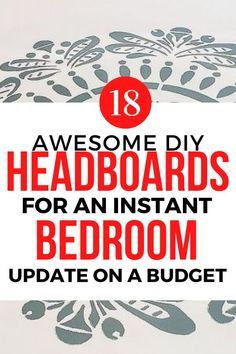 King Sized Headboards Diy, Queen Size Headboard Ideas, Easy Diy Headboard Cheap, Making A Headboard Diy, Diy Headboards Easy, Cheap Headboard Ideas Diy, Funky Headboards, Headboard Makeover Diy, Diy Full Size Headboard