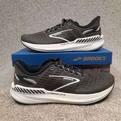 #ad Premium Quality Brooks Hyperion GTS Women Running Sneaker Shoes Size 9 Gunmetal Gray Black White, Fashion Women's Shoes Brooks Tennis Shoes, Running Sneakers Women, Women Running, Womens Athletic Shoes, Gunmetal Grey, Shopping Ideas, Sneaker Shoes, Running Sneakers, White Fashion