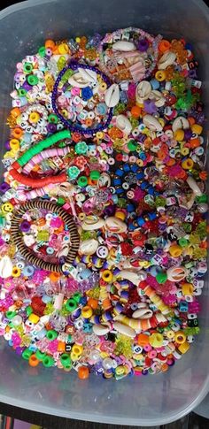 A selection of beads to make your own bracelets.makes 2