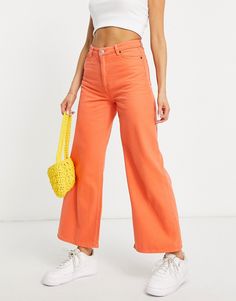 Fashionable Jeans, Orange Jeans, Asos Jeans, Jean Large, Fits Clothes, Outfit Jeans, The Jeans, Cute Preppy Outfits