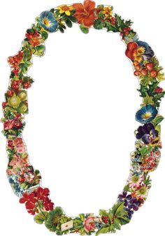 the letter o made up of flowers and leaves