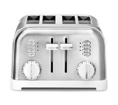 an image of a toaster that is on the white background with no one in it