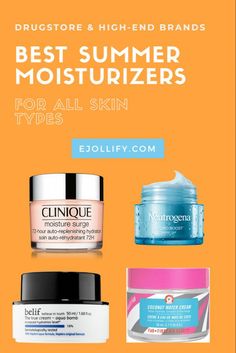 Find the best moisturizers for summer weather! Non-greasy summer moisturizers for lightweight hydration, no matter your skin type. Amazing Selfies, Popular Skincare, Thick Moisturizer, Popular Skin Care Products, Exfoliating Pads, Winter Face, Congested Skin, Antioxidant Serum, Lightweight Moisturizer