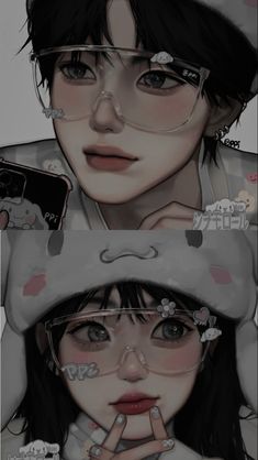 Cute Anime Couple, People With Glasses, Cute Couple Drawings, Cute Couple Wallpaper, Cute Couple Cartoon, Anime Couple, Cute Couple Art, Dessin Adorable