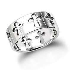 Sterling Silver Cut Out Cross Ring Size 11 * Click image to review more details. (This is an affiliate link) Religious Rings, Wedding Band Men, Silver Wedding Band, Sterling Silver Wedding Band, Cross Ring, Size 10 Rings, Silver Wedding, Mens Wedding Bands, Wedding Band