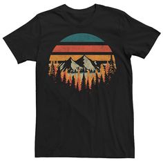 Update your casual wardrobe with this Men's Deeply Wild Forest Mountains Graphic Tee. FEATURES Crewneck Short sleeveFABRIC & CARE Cotton Machine wash Imported Color: Black. Gender: male. Age Group: adult. Mountain Shirt Design, Mountains Graphic, Mountain Graphic Tee, Wild Forest, Mountain Shirt, Forest Mountain, Casual Wardrobe, Shirt Design, Graphic Tee