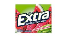 extra longlasing watermelon chewing gum