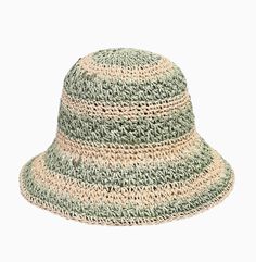 Colors: Sage Hat Patterns, Crochet Hat Pattern, Crochet Hat, Sun Hat, Hat Pattern, Hand Crochet, Crochet Clothes, Sun Hats, Two Tone