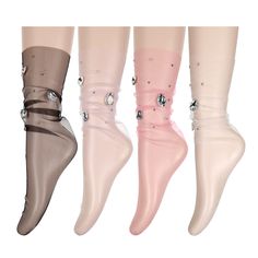 PRICES MAY VARY. ❥【Size & Package】 Medium Size. One size: length 17.5inch * width 3.95inch. This socks have little strechy due to the material, they suit for women shoe size 4.5-7.5. But they are heeless slouch socks, and long enough, suitable for most women and girls wear. 3/4/5 pairs included. ❥【Material】Cute mesh slouch socks made of polyester and spandex. Soft and breathable, and they are not easy to be pilling. Sheer ultra-thin fishnet mesh, easy for air ventilation, let you feel cool. Ligh Clear Socks, Tulle Socks, Loose Socks, Kawaii Socks, Socks Ankle, Slouch Socks, Mesh Socks, Sheer Socks, Lace Socks