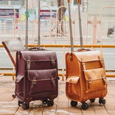 Woosir Rolling Vintage Leather Luggage Travel Suitcase Bags 22 Inch Vintage Travel Bag, Object References, Rolling Laptop Bag, Brown Luggage, Boho Lamp, Travel Luggage Suitcases, Leather Briefcase Bag, Leather Messenger Bag Men, Suitcase Travel