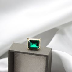 "Handmade by an inspired jewelry artist team with decades of experience in the craft of jewelry making. Each gemstone, each diamond is carefully picked. Using only the finest raw materials and the highest industry standard in manufacturing, design and finish. Set with an Emerald chatham octagon cut 12x10 6.52ct Inside a 14K gold frame A perfect vintage inspired piece to make a statement and steel the show √ Made in Solid 14K Gold, in your choice of color: Rose Gold, Yellow Gold, White Gold with Green Octagon Birthstone Jewelry, Octagon Emerald Gold Jewelry, Ombre Rings, Jewelry Artist, Golden Chain, Necklace Green, May Birthstone, Half Eternity Ring, 14k Gold Necklace