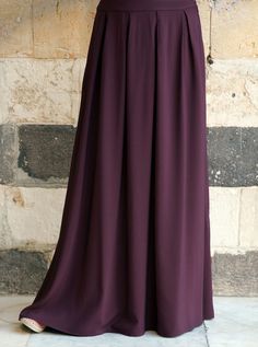 Deep Pleated Skirt
 | Shukr Clothing Simple Skirt, Long Skirt Outfits, Abaya Dress, Islamic Clothing, Long Maxi Skirts, Embroidered Tunic, Hem Skirt, Maxi Skirts, Sewing Tips