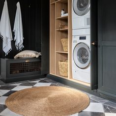 Lucine Rug - 4' Round Laundry Room/mud Room, Dream Laundry Room, Mudroom Laundry Room, Laundry Room Renovation, Laundry Room Bathroom, Modern Laundry Rooms, Mudroom Design, Laundry Room Inspiration