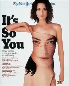 a magazine cover with an image of a naked woman