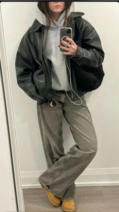 Timberland Outfit, Timberland Boots Outfit, Timberland Outfits, Looks Pinterest, Black Jeans Outfit, Thrifted Outfits, Cold Outfits, Outfit Inspo Casual