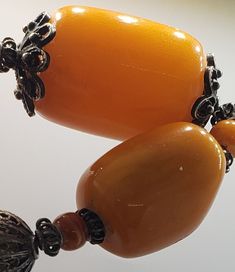 Amber Bead Necklace, Antique Jewelry Necklace, Amber Necklace, Amber Beads, Beads Handmade, Silver Filigree, Vintage Watches, Handmade Silver, Antique Jewelry