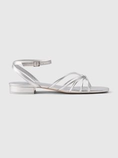 Smooth vegan leather sandals.  Square toe.  Cross straps at top.  Buckle closure at ankle.  For more fit and sizing info, check out our Size Guide. Hoco Shoes, Feminine Aesthetic Outfits, Dressy Fall Outfits, 2024 Outfits, Feminine Aesthetic, Fairytale Wedding, Dress Sandals, Spring 2024, Cute Fits