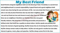 My Best Friend Essay for Class 3 with PDF – VocabularyAN Get your custom-written papers, stress-free. Essay Crafting Corner: Where Writing Dreams Come True 💯 research paper how to write conclusion, how to write a grant abstract, write my class essay 💡 #college My Best Friend Essay In English, My Friend Essay, Writing Friendships, My Best Friend Essay, Friendship Essay, Problem Solution Essay, English Grammar Pdf, Writing Techniques, English Spelling