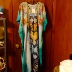 Women's One Size Fits All Moomoo Dress, Yellow Blue, One Size Fits All, Blue Yellow, Color Blue, Womens Dresses, Tags, Yellow, Dresses