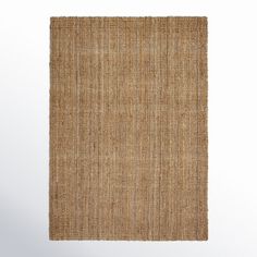 an area rug made out of jute