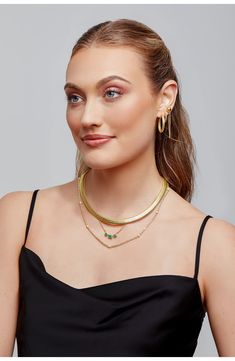 A tightly coiled design adds industrial-chic shine to this minimalist necklace cast in radiant 14-karat gold. 14k gold Made in Italy Bony Levy, 14k Gold Necklace, Industrial Chic, Minimalist Necklace, Gold Necklace, In Italy, Nordstrom, Yellow Gold, Italy