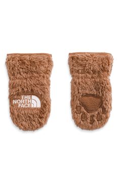 Keep your baby bear warm and cozy on the season's coldest days with these mitts in the brand's plush and toasty faux-fur fleece with a sweet paw-print palm. 100% recycled polyester Machine wash, tumble or line dry Imported This product meets Nordstrom Sustainably Sourced Materials criteria: contains at least 30% sustainably sourced materials The North Face Baby, Bear Paw Print, North Face Kids, Baby Fits, Baby Bear, Almond Butter, Costume Halloween, Future Kids, Future Baby