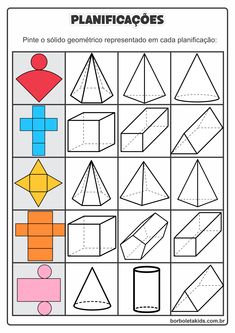 the printable worksheet for learning how to make geometric shapes with paper and scissors