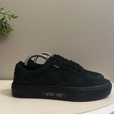 Brand New Without Tags, No Signs Of Wear. Men’s 4/ Women’s 5.5 Orders Shipped Out Same Day Or Next Day. Save With Bundles! Black Urban Vans Sneakers, Urban Black Vans Sneakers, Black Lace-up Sneakers For Urban Adventures, Black Low-top Sneakers For Urban Adventures, Vans Black Skate Shoes For Sports, Urban Fade-resistant Skate Shoes For Streetwear, Sporty Black Sneakers For Urban Adventures, Urban Black Skate Shoes Fade-resistant, Vans Fade-resistant Sneakers For Streetwear