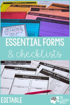 the ultimate guide to writing and organizing your homeschool essentials with this free printable checklist