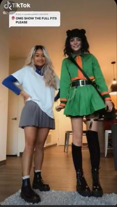 Anime Women Halloween Costumes, Cosplay Ideas For Duos Anime, Simple Anime Halloween Costumes, Matching Anime Halloween Costumes, Cute Anime Costumes, Costume Ideas Women Anime, Matching Cosplay Ideas Anime, Lowkey Cosplay Outfits, Anime Inspired Halloween Costumes