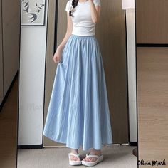 Olivia Mark - High-Waisted Apricot Harem Pants with a Long Skirt Overlay – Casual and Relaxed Wide-Leg Trousers by Yamamoto Chiffon Maxi Skirt, Black High Waist, Chiffon Maxi, Denim Midi Skirt, Vintage Casual, Pleated Midi Skirt, Silk Chiffon, High Waisted Denim, Wide Leg Trousers